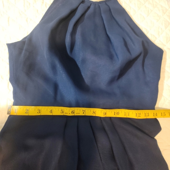 Weddington Way Navy Blue Halter Maxi Dress Size 4 - Picture 10 of 11